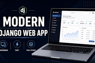 build a modern django react web application