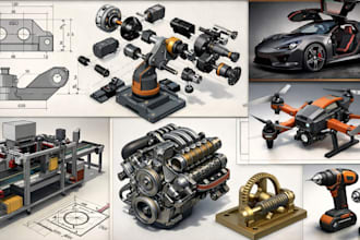 printable 2d 3d art drawing n modelling solidworks fusion360 autodesk inventor