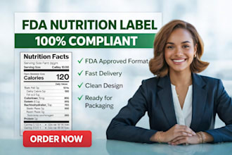 create fda nutrition facts label