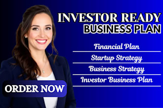 create investor ready business plan and financial plan for funding