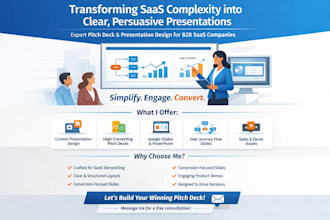 provide presentation design for b2b saas onboarding product demo slides userflow