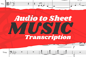 transcribe audio to sheet music or midi transcription