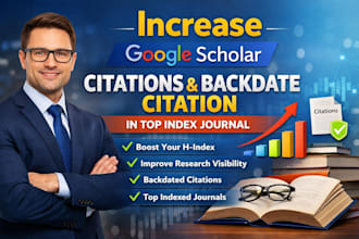 increase google scholar citation, backdate citation in top index journal