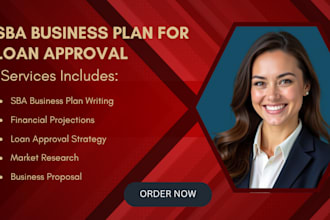 write sba business plan for loan approval and funding