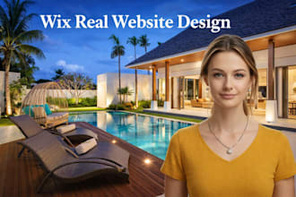 design a professional wix website for real estate agents