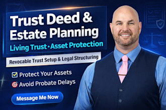 prepare trust deed estate planning living trust revocable trust asset protection