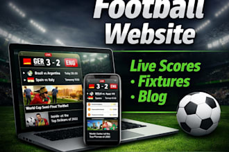 design world cup football live scores fixtures news blog website using ghost cms