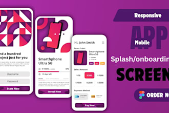 app splash screen app onboarding screen app icon logo for android and ios