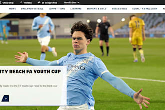 design a football website with live scores and news updates