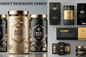 design premium product packaging, food packaging and mailer box design