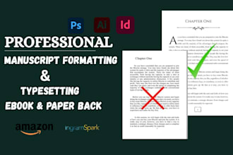 do manuscript formatting, book typesetting , layout design, ms word formatting