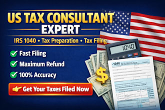 be your US tax filing consultant irs 1040 tax preparation and tax return expert