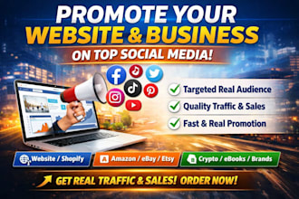 promote share website business product amazon link on top social media platforms