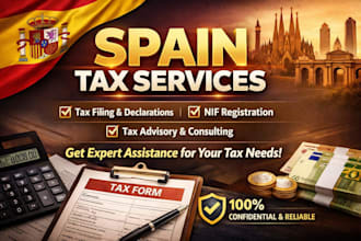 do provide spain tax filing, nif registration, and tax advisor services