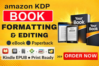 do book formatting, manuscript editing and KDP ebook formatting