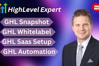 ghl snapshot ghl saas setup ghl whitelabel ghl automation ghl client portal