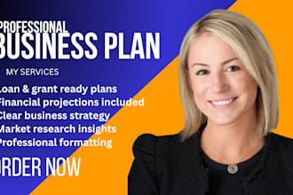 develop a professional business plan to win loans and grants