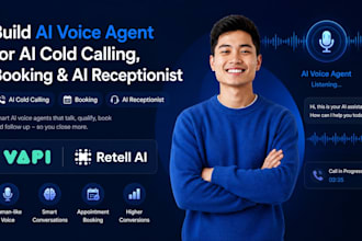 build ai voice agent for ai cold calling booking ai receptionist vapi retell ai