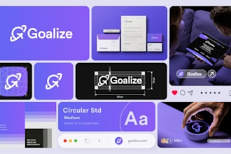 design complete brand identity with logo and stationery kit