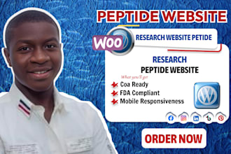 build a peptide website peptide store supplement website and research peptide