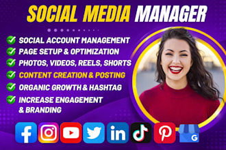 do facebook content creator, instagram manager and social media marketting