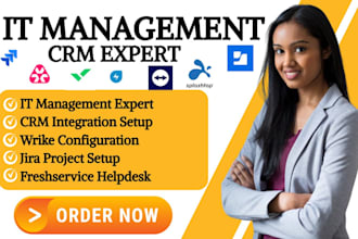 setup it management wrike jira splashtop teamviewer freshservice atera jamf crm