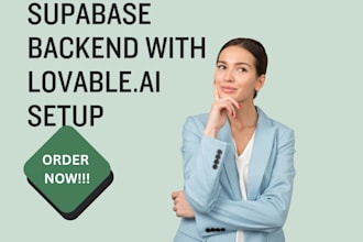 setup your supabase backend and connect it to your lovable website
