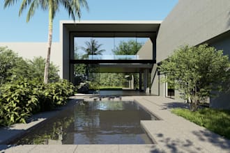 create realistic exterior architectural renderings