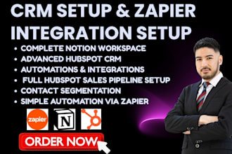 setup notion workspace hubspot zapier integration hubspot sales pipeline CRM