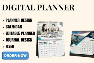 design calender deck calander wall calender digital planner design calender