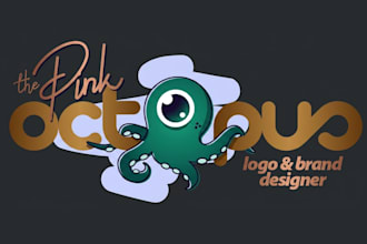 create modern octopus logo t shirt design