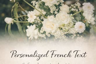 write a love letter in french