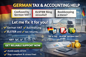 do german tax return vat bookkeeping corporate tax and elster filing