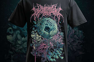 create grunge streetwear design for hoodie, tshirt and merch