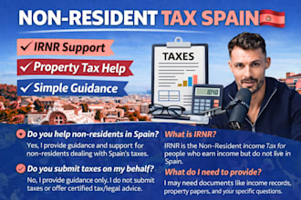 help with spain non resident tax and irnr guidance