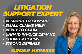 prepare a defense statement for small claims court