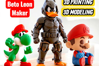 design custom 3d art toys and functional parts