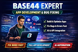 be your base44 expert for app development and bug fixing