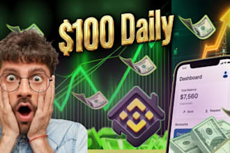 design high CTR thumbnails for binance and crypto trading