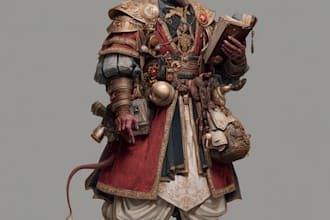 design character art and dnd character art, dnd game