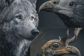 create realistic animal illustration