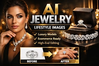 design ai jewelry lifestyle photos for ecommerce and ads