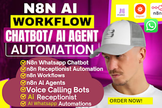 do shopify n8n automation, whatsapp chatbot, ai voice agent, shopify ai agent