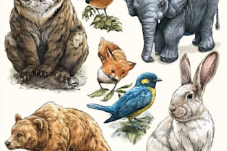 draw all kinds of animals