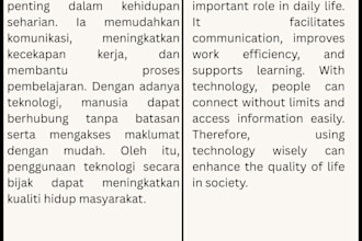 translate any text from english to malay or indonesian