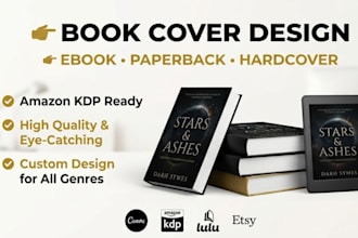 design premium ebook cover paperback hard cover and amazon kdp design