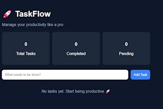 build ai saas web app, dashboard or task management system