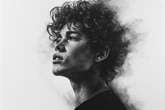 draw pencil or charcoal portrait drawings for you