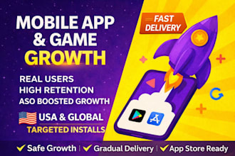 do android app promotion, game promotion and real app installs growth