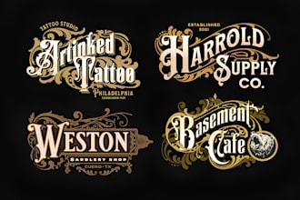 make custom signature calligraphy lettering logo design